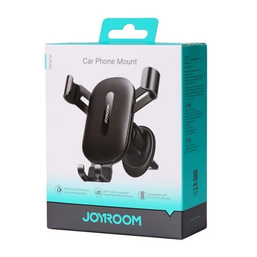 JOYROOM autós tartó szellőzőre, 4.7-7" méret, FEKETE