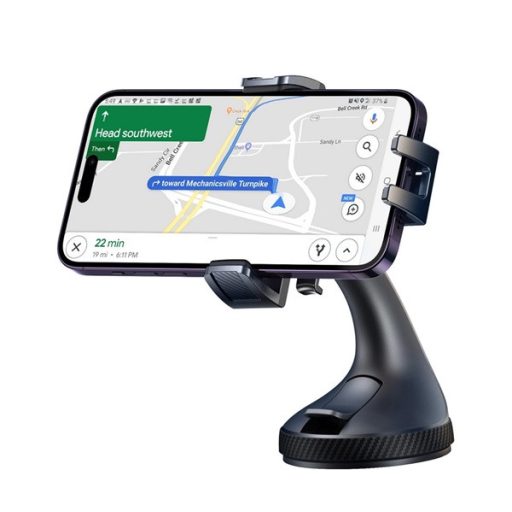 JOYROOM autós tartó szélvédőre, 4.7-6.8" méret, FEKETE