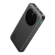   JOYROOM vésztöltő 2 USB+Type-C aljzat 10000mAh, LED jelzés, FEKETE