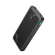   JOYROOM vésztöltő 2 USB+Type-C aljzat 10000mAh, LED jelzés, FEKETE