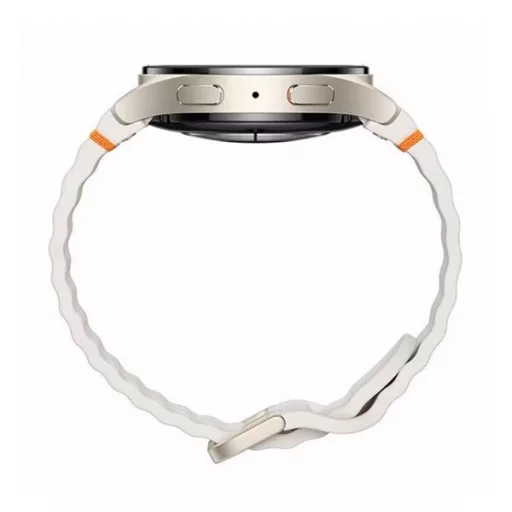 SAMSUNG Galaxy Watch 7 okosóra szilikon csuklópánt, 40mm, KRÉM