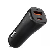   SPIGEN EV482 ARCSTATION autós töltő USB+Type-C aljzat 48W, PD gyorstöltő 3.0, FEKETE