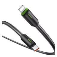   iPhone 14 Plus / 14 Pro Max / 14 Pro USAMS YU adatkábel Type-C - lightning, 100cm, FEKETE