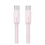 USAMS YU adatkábel Type-C - Type-C, 100cm, RÓZSASZÍN