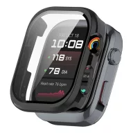   Huawei Watch D2 GIGAPACK Műanyag keret BUMPER, ütésállóság + kijelzővédő üveg, FEKETE