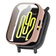   Redmi Watch 5 Lite GIGAPACK Műanyag keret BUMPER, ütésállóság + kijelzővédő üveg, RÓZSASZÍN