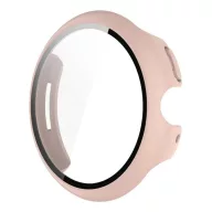   Google Pixel Watch 3 41mm GIGAPACK Műanyag keret BUMPER, ütésállóság + kijelzővédő üveg, RÓZSASZÍN