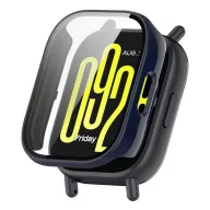   Redmi Watch 5 Lite GIGAPACK Műanyag keret BUMPER, ütésállóság + kijelzővédő üveg, SÖTÉTKÉK