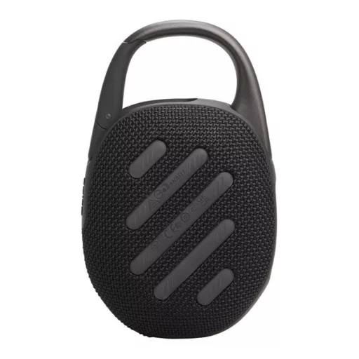 JBL CLIP5 bluetooth hordozható hangszóró v5.3, IP67 vízálló, FEKETE