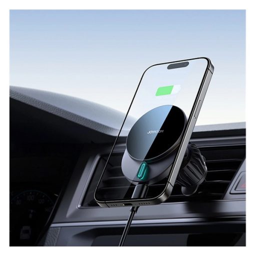 JOYROOM autós tartó szellőzőre, LED jelzés, FEKETE