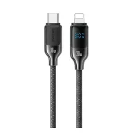   iPhone 14 Plus / 14 Pro Max / 14 Pro USAMS HX adatkábel Type-C - lightning, 120cm, FEKETE