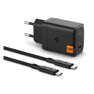   SPIGEN ARCSTATION PRO hálózati töltő Type-C aljzat 65W, PD gyorstöltő 3.0 + Type-C kábel, FEKETE