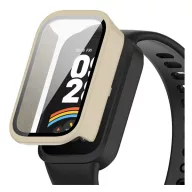   Xiaomi Smart Band 9 Active GIGAPACK Műanyag keret BUMPER, ütésállóság + kijelzővédő üveg, FEHÉR