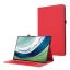 Huawei MatePad Pro 12.2 Tok álló, bőr hatású (FLIP, oldalra nyíló, asztali tartó, textil hatás) PIROS
