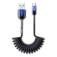 JOYROOM CRYSTAL-CLEAR adatkábel USB - Type-C, 150cm, FEKETE