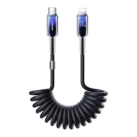   iPhone 14 Plus / 14 Pro Max / 14 Pro JOYROOM CRYSTAL CLEAR adatkábel Type-C - lightning, 150cm, FEKETE