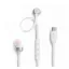 JBL T310C fülhallgató SZTEREO Type-C, lapos kábel, FEHÉR