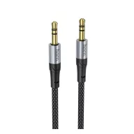 HOCO audió kábel 3.5mm jack - 3.5mm jack, 100cm, FEKETE