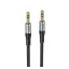 HOCO audió kábel 3.5mm jack - 3.5mm jack, 100cm, FEKETE