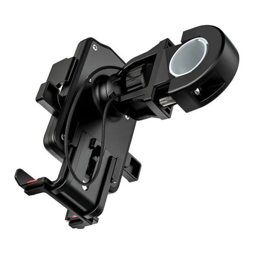 HOCO kerékpáros és motoros telefontartó kormányra rögzíthető, 4.5-7" méret, FEKETE