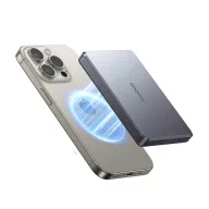   JOYROOM JR-PBM08 PRO vésztöltő Type-C aljzat 10000mAh, LED jelzés, SZÜRKE