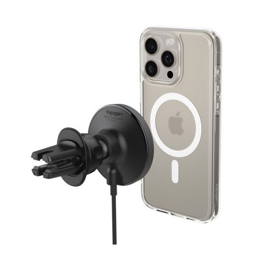 SPIGEN ONETAP PRO4 autós tartó szellőzőre, 15W, FEKETE