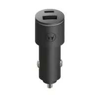   MOTOROLA TURBOPOWER autós töltő USB+Type-C aljzat 45W, PD gyorstöltő 3.0, FEKETE
