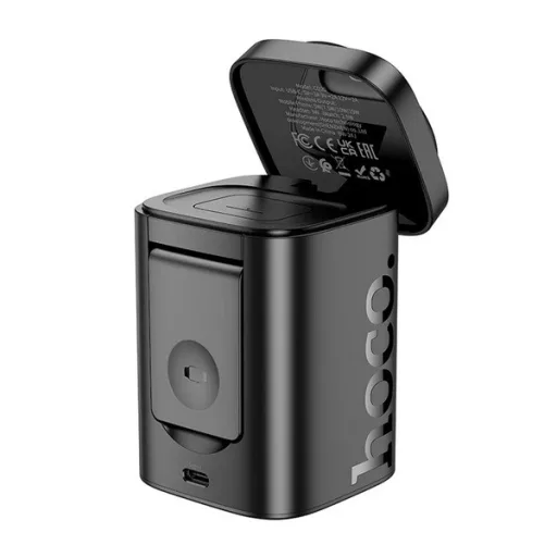 Apple Watch Series 11 42mm HOCO CQ20 asztali töltő 3in1 15W, Apple Watch töltő, FEKETE