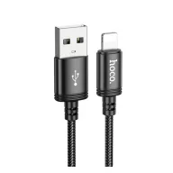   iPhone 14 Plus / 14 Pro Max / 14 Pro HOCO X89 adatkábel USB - lightning, 200cm, FEKETE