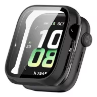   Honor Watch 5 GIGAPACK Műanyag keret BUMPER, ütésállóság + kijelzővédő üveg, FEKETE