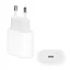iPhone 17e / 17 Pro Max / 17 Pro APPLE hálózati töltő Type-C aljzat 20W, MUVV3ZM/A és MHJE3ZM/A utód, FEHÉR