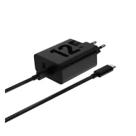   MOTOROLA TURBOPOWER hálózati töltő 2 Type-C aljzat 125W, PD gyorstöltő + Type-C kábel, FEKETE