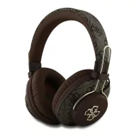   GUESS PU 4G METAL LOGO bluetooth fejhallgató SZTEREO v5.3, zajszűrő, SÖTÉTBARNA