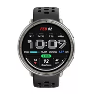  AMAZFIT ACTIVE 2 okosóra bőr szíj, 5 ATM + szilikon szíj, FEKETE