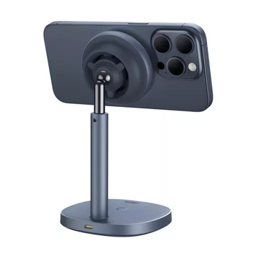 BASEUS ORBIT 2 PRO asztali töltőállvány 2in1 20W, Qi2, VILÁGOSSZÜRKE