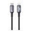 iPhone 14 Plus / 14 Pro Max / 14 Pro USAMS HUAN adatkábel Type-C - lightning, 120cm, SÖTÉTSZÜRKE