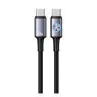 USAMS HUAN adatkábel Type-C - Type-C, 120cm, SÖTÉTSZÜRKE