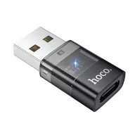 HOCO UA36C adapter USB - Type-C aljzat, OTG, FEKETE