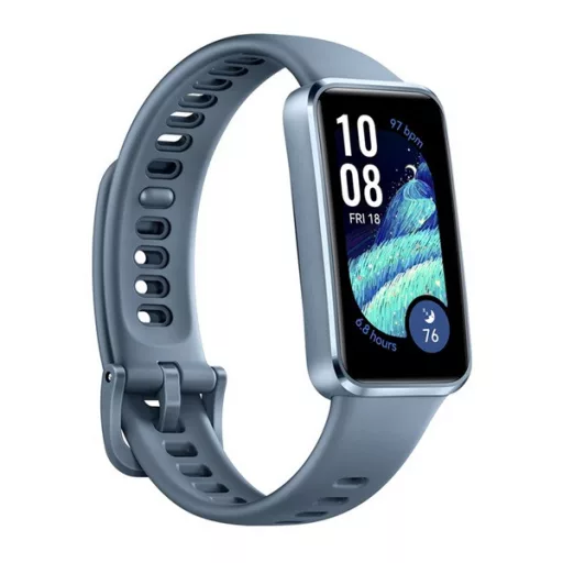 HUAWEI Band 10 okoskarkötő alumínium keret, szilikon szíj, VILÁGOSKÉK