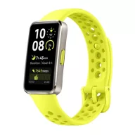   HUAWEI Band 10 okoskarkötő alumínium keret, szilikon szíj, VILÁGOSZÖLD