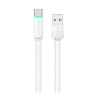 USAMS YU adatkábel USB - Type-C, 100cm, FEHÉR