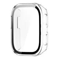   Amazfit Bip 6 GIGAPACK Műanyag keret BUMPER, ütésállóság + kijelzővédő üveg, ÁTLÁTSZÓ