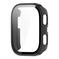   Amazfit Bip 6 GIGAPACK Műanyag keret BUMPER, ütésállóság + kijelzővédő üveg, FEKETE