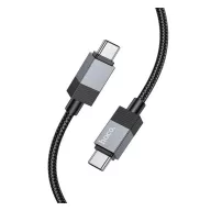 HOCO U110 adatkábel Type-C - Type-C, 100cm, FEKETE