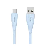   USAMS GREEN SERIES adatkábel USB - Type-C, 100cm, VILÁGOSKÉK