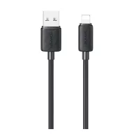   iPhone 14 Plus / 14 Pro Max / 14 Pro USAMS KY adatkábel USB - lightning, 100cm, FEKETE