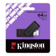   KINGSTON DT Exodia S pendrive/USB Stick USB 3.2, Gen 1, 64GB FEKETE