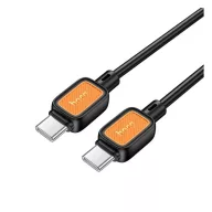 HOCO X108 adatkábel Type-C - Type-C, 100cm, FEKETE