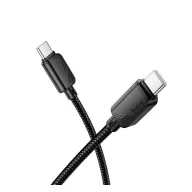 HOCO X114 adatkábel Type-C - Type-C, 100cm, FEKETE