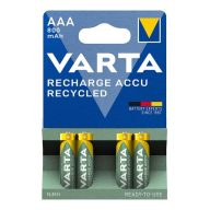  VARTA RECHARGE ACCU RECYCLED elem AAA, újratölthető, 4db/csomag